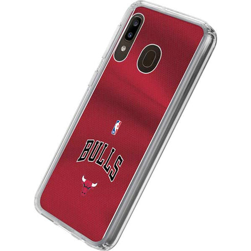 NBA Chicago Bulls Jersey Galaxy A20 Clear Case